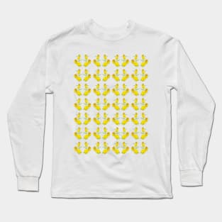 Yellow Rose floral fabric design for the home Long Sleeve T-Shirt